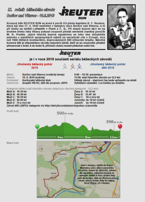 Reuter Run 2019 Boršov nad Vltavou